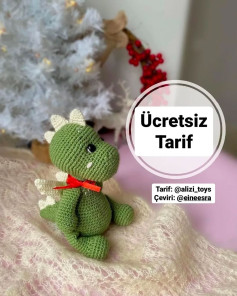 Ücretsiz Sevimli Dinozor Amigurumi Yapımı