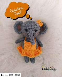 Ücretsiz Sevimli Fil Amigurumi Yapımı