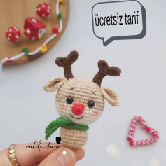 Ücretsiz Sevimli Geyik Amigurumi Tarifi