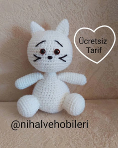Ücretsiz Sevimli Kedi Amigurumi Yapımı