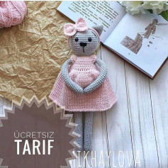 Ücretsiz Sevimli Kedi Bebek Örgü Tarifi