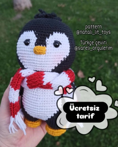 Ücretsiz sevimli penguen amigurumi tarifi