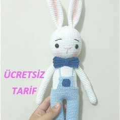 Ücretsiz Tavşan Amigurumi Tarifi merhaba