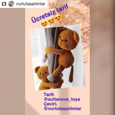 Ücretsiz Tığ İşi Kedi Perde Bağlama Tarifi