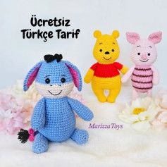 Ücretsiz Türkçe Winnie the Pooh Amigurumi Tarifi