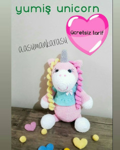 Ücretsiz Unicorn Amigurumi Şeması