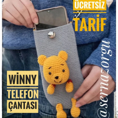 Ücretsiz Winnie Telefon Çantası Tığ İşi Tarifi