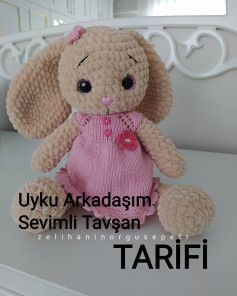 Uyku Arkadaşım Sevimli Tavşan Amigurumi Tarifi