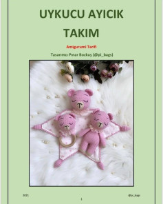 UYKUYCU AYICIK SET AMIGURUMİ ŞEMASI