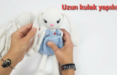 Uzun Kulaklı Örgü Tavşan Şeması