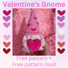Valentines Gnome Crochet Pattern