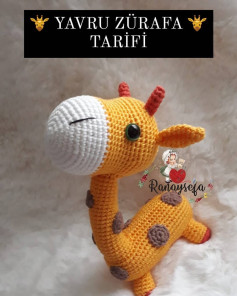 YAVRU ZÜRAFA AMIGURUMİ TARİFİ