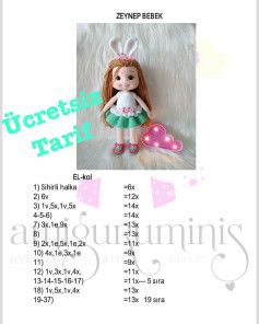Zeynep Bebeğin ücretsiz amigurumi el işi şeması