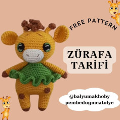 Zürafa Amigurumi Tığ İşi Şeması