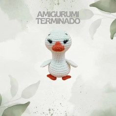 Amigurumi terminado: Patrón de patito tejido a crochet