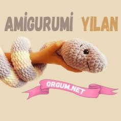 Amigurumi Yılan Örgü Şeması