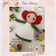 Anne Shirley Amigurumi Tığ İşi Şeması