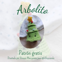 Arbolito navideño: Patrón de ganchillo gratis