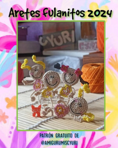 Aretes Fulanitos 2024: Patrón Amigurumi Gratis