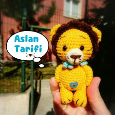 Aslan Amigurumi Tığ İşi Şeması ikizlerleorgu