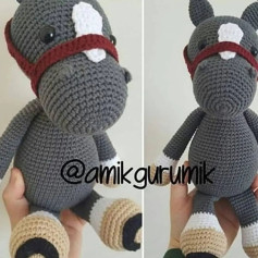 At modeli amigurumi şeması