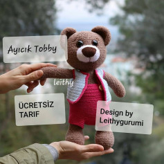 Ayıcık Toby Amigurumi Tığ İşi Şeması Ücretsiz