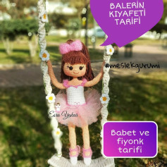 Balerin Bebek Örgü Şeması