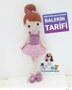 Balerin Bebek Tığ İşi Şeması