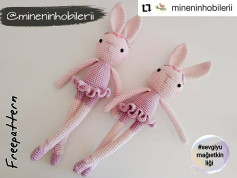 Balerin Tavşan Amigurumi Şeması