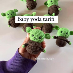 Bebek Yoda Amigurumi Şeması