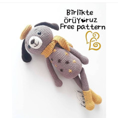 BİRİKTE ÖRÜYORUZ: Şirin Köpek Amigurumi Şeması