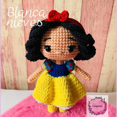 Blancanieves amigurumi: gráfico de crochet gratuito