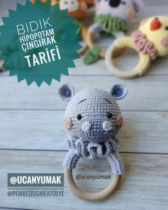 Büyük Boy Bebek Hediyesi, Sevimli Zürafa Çıngırak Tığ İşi Yapımı