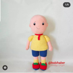 Caillou Amigurumi Tığ İşi Şeması