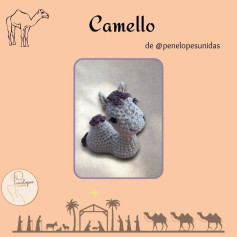 Camello amigurumi: gráfico paso a paso