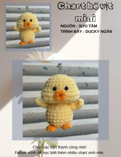 Chart bé vịt mini cute