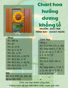 Chart hoa hướng dương siêu to