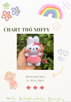 chart móc len thỏ miffy dễ thương