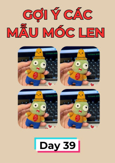 chart móc len zombie chibi