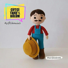Çiftçi Amca Amigurumi Tığ İşi Şeması