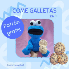 COME GALLETAS amigurumi de 25cm: Patrón gratis