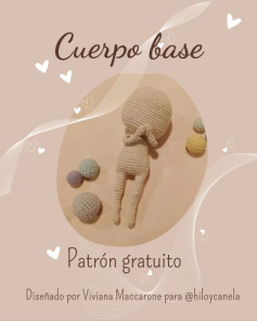 Cuerpo base amigurumi: patrón gratis