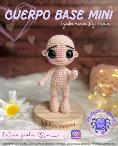 Cuerpo Base Mini Amigurumi: Patrón Gratis