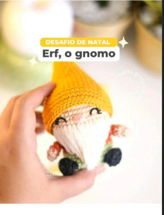 Desafio de Natal: Como Fazer o Gnomo de Crochê!