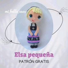 Elsa pequeña: Patrón de amigurumi gratis