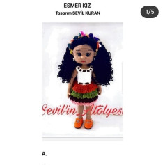 Esmer Kız Amigurumi Şeması