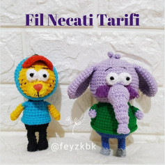 Fil Necati ve Aslan Amca Tığ İşi Örnekleri