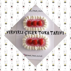 FIRFIRLI ÇİLEK TOKA YAPIMI ŞEMASI