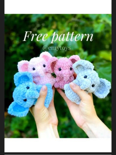 Free Crochet Pattern: Adorable Elephant Amigurumi