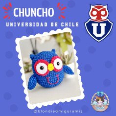 Gráfico Amigurumi: Lechuza Chuncho de la Universidad de Chile